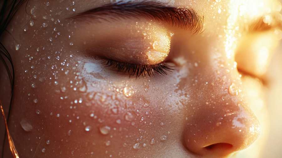 Rostro mujer hidratado