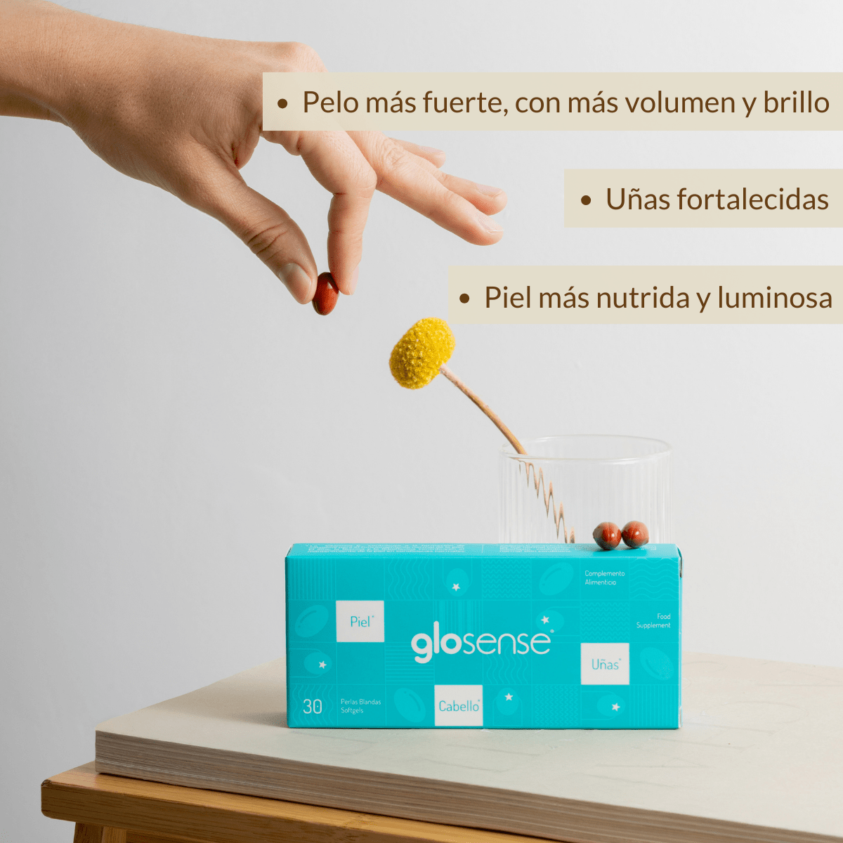 Perlas PIEL+PELO+UÑAS Nutritivas y antioxidantes para rejuvenecer la piel y fortelecer el pelo