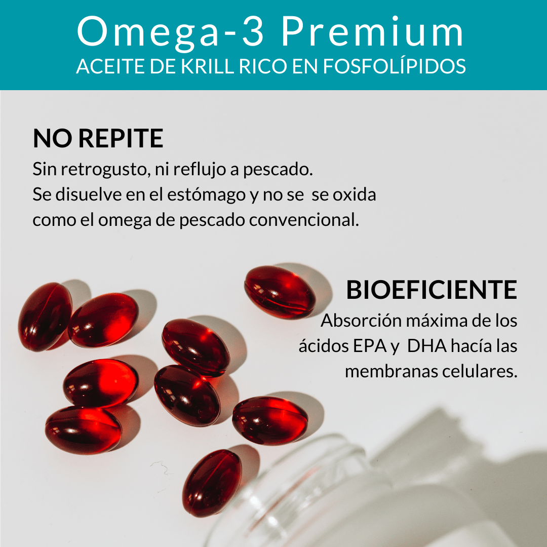 Omega - Aceite de Krill de aguas cristalinas de la Antártida.